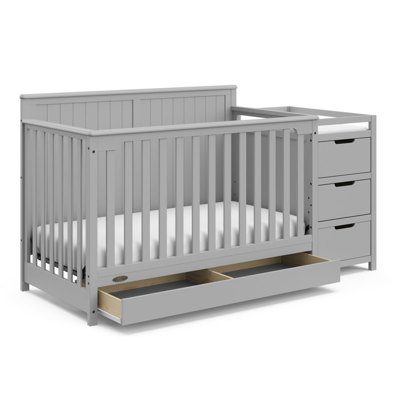 Graco Hadley 5 in 1 Convertible Crib and Changer with Storage Reviews Wayfair Canada